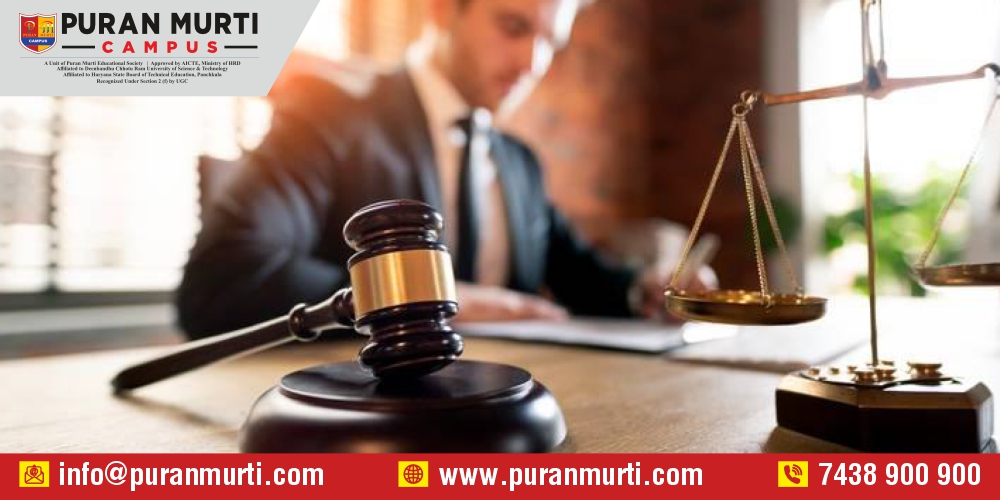Law student studying at Puran Murti Campus