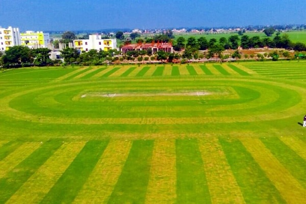 Full cricket pitch view at Puran Murti Vidyapeeth. Best Schools in Delhi NCR- 2026 Parent Guide